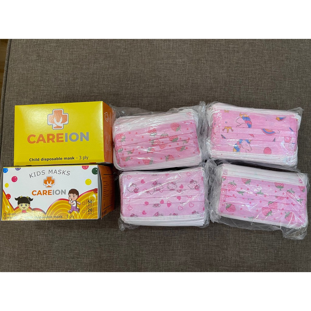 ☘️Yuri Kosmetik☘️ Masker Anak KF94 &amp; 3Ply Motif Lucu-Lucu Loh!!