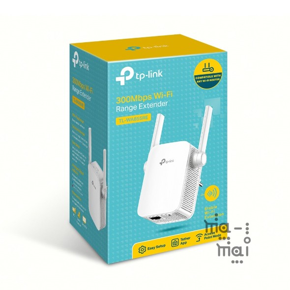 TP-Link Range Extender TL-WA855RE 300Mbps Wi-Fi Range Extender