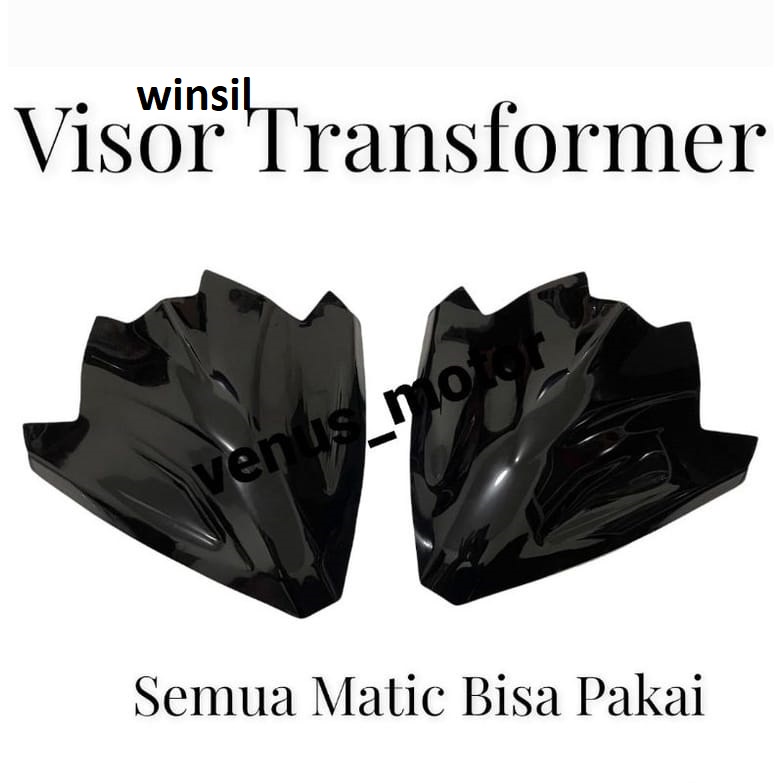 VISOR beat deluxe beat fi esp/spacy new visor/winsil transformer visor honda beat universal