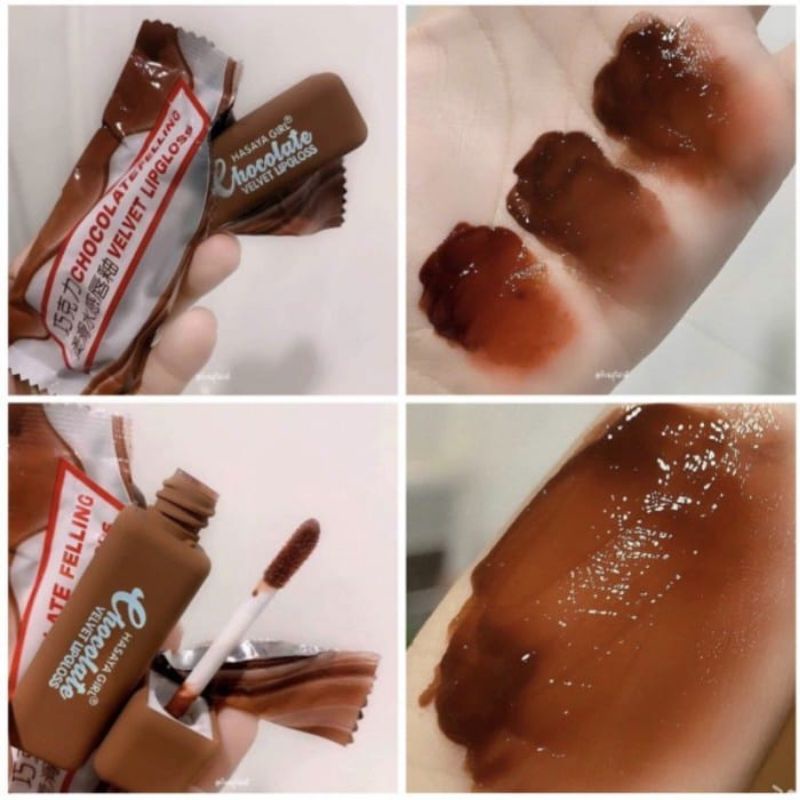 PROMO!!VELVET CHOCOLATE LIP GLOSS/LIP GLOSS COKLAT HASAYA GIRL NO.HH1062