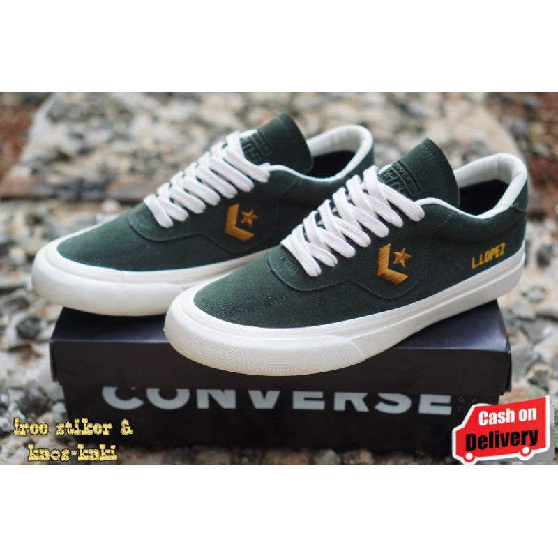 Converse Lopez  Sepatu Converse louie Lopez  Sepatu Sneakers Pria Kasual  Converse Suede Glossy Prem