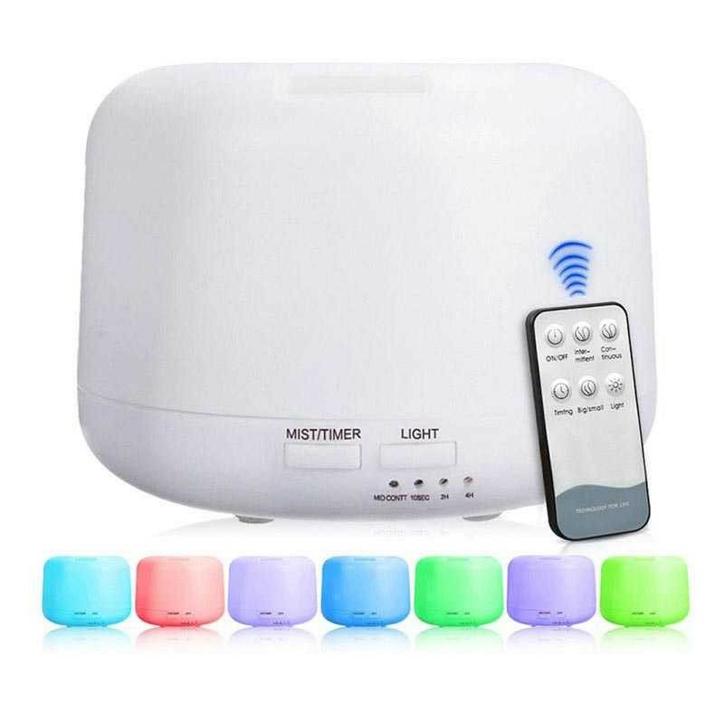 Taffware Humidifier Aromatherapy Oil Diffuser 6 LED + Remote Control