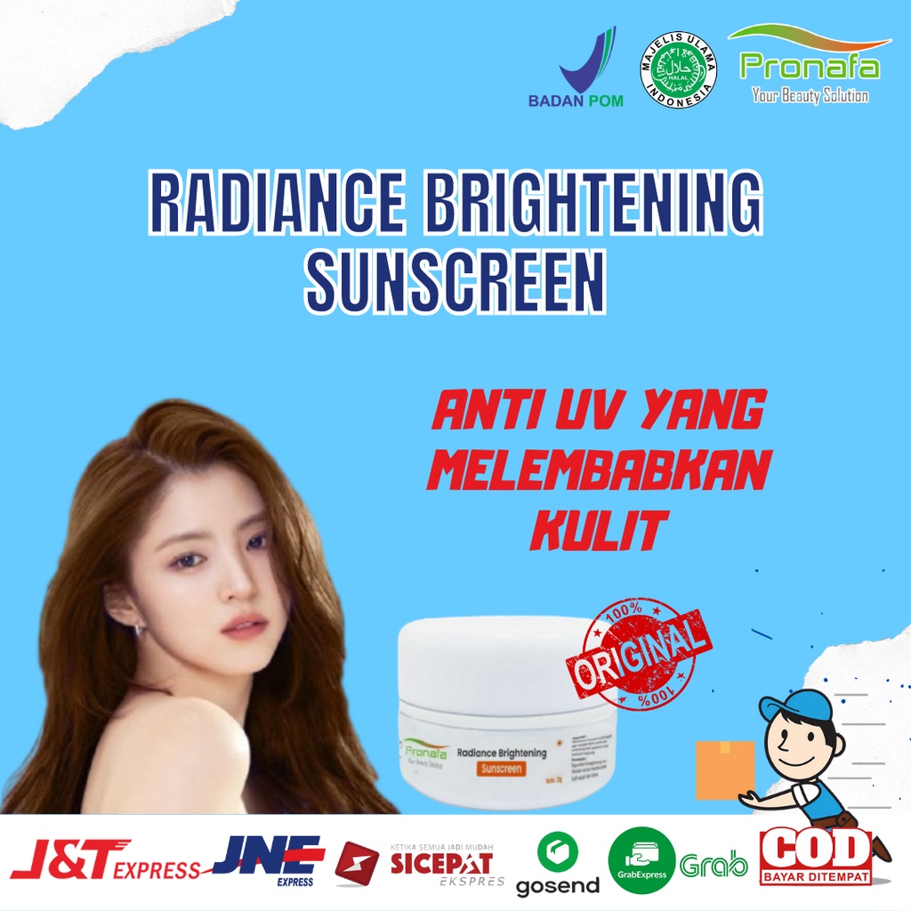 Radiance Brightening Sunscreen Pronafa Skincare BPOM Halal