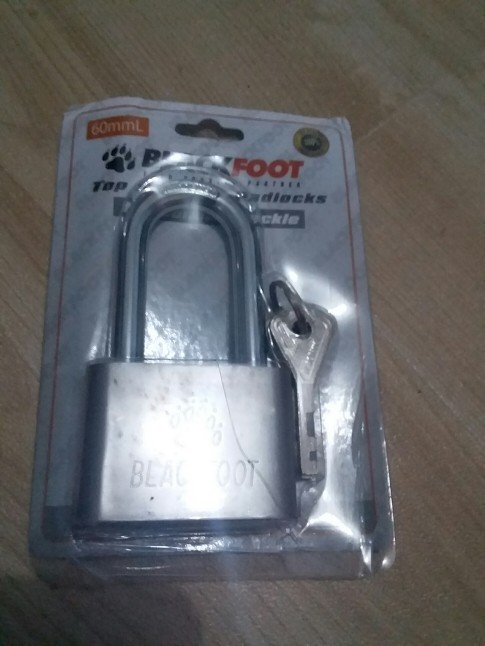Gembok Blackfoot 60mm Leher Panjang Gembok Pagar Gembok Rumah Padlock