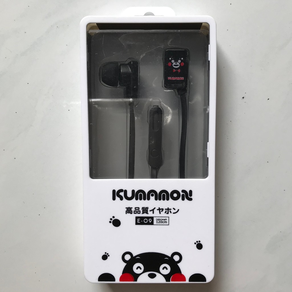 [E-09] Headset Earphone Karakter KUMAMON / Earphone Headset Anime KUMAMON Lucu / KUMAMON Merchandise