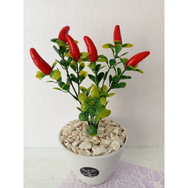 Bunga Hias Buah plastik Tanaman Jeruk ceri