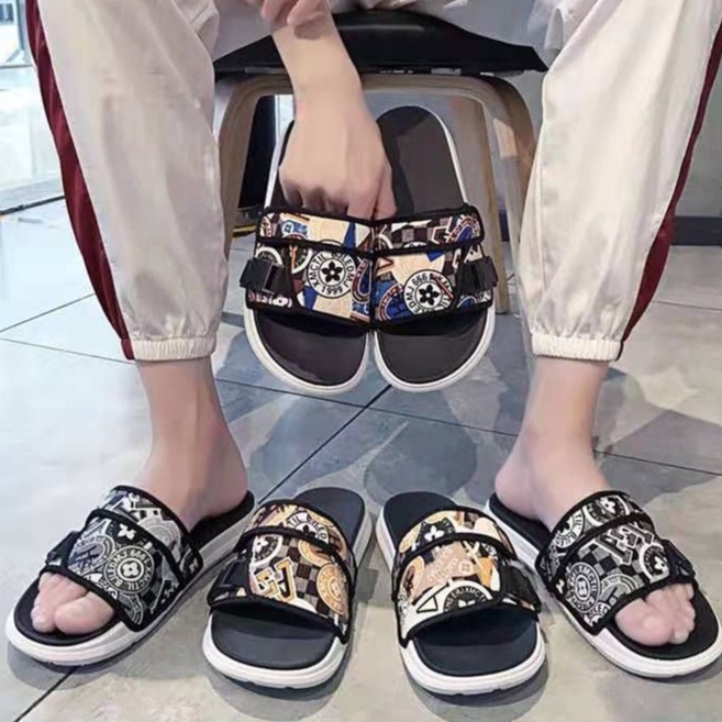 FD Sendal Slip On Import Sandal Cewek Murah Flat Casual Wanita Flip Flop DI-073