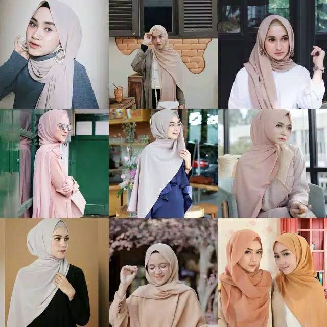 (LEBIH PANJANG 15cm) JAHIT TEPI PASHMINA SABYAN DIAMOND UKURAN 165x75cm-3