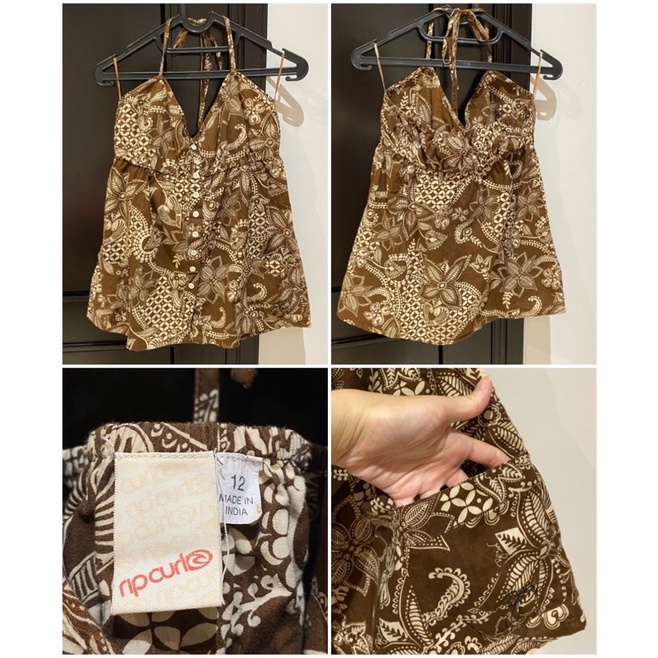 Tali tank top batik
