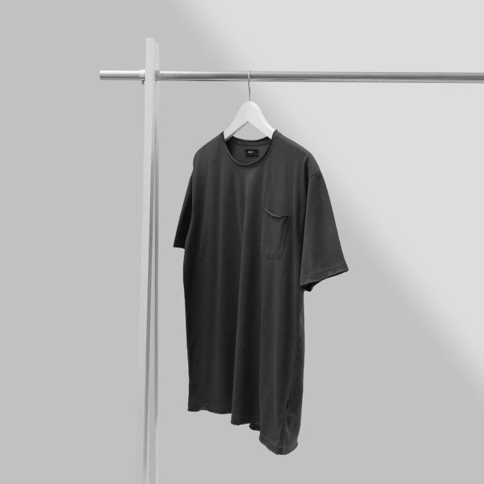 MINIMALIS - Unfinished T-shirt _ Charcoal