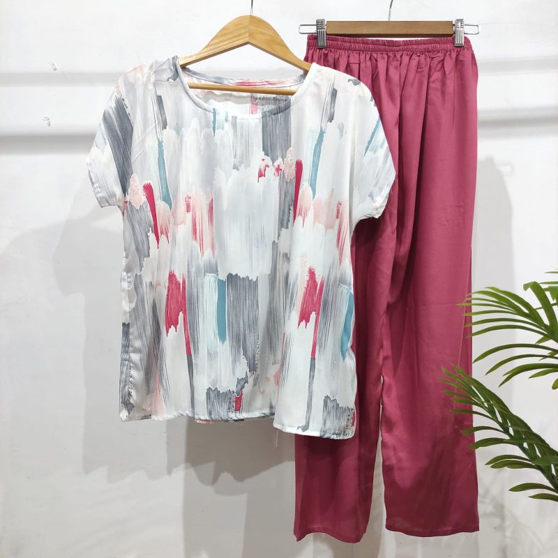 BABYDOLL RAYON PANJANG| BABYDOLL MURAH | BAJU RUMAHAN-panjang 30