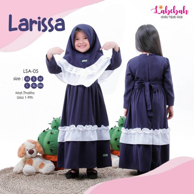 Gamis Larissa Labebah / Gamis Set Anak Muslimah