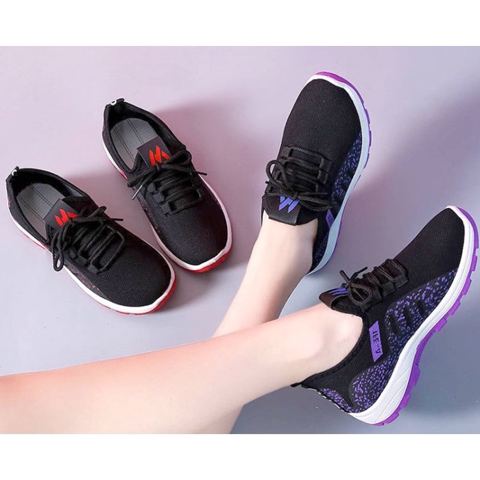 CIVETO SH70 Sepatu Wanita Black Running Import Sports Women Senakers Shoes-3
