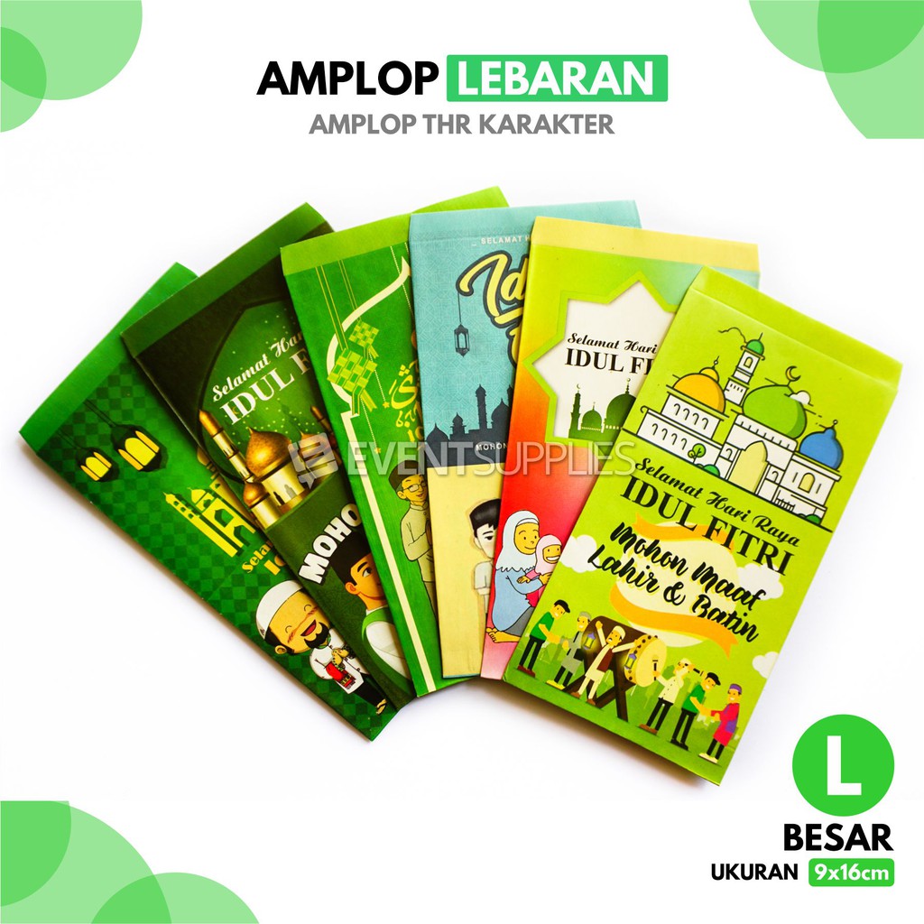 Jual Amplop THR Besar Angpao Lebaran Karakter Idul Fitri Panjang Murah ...