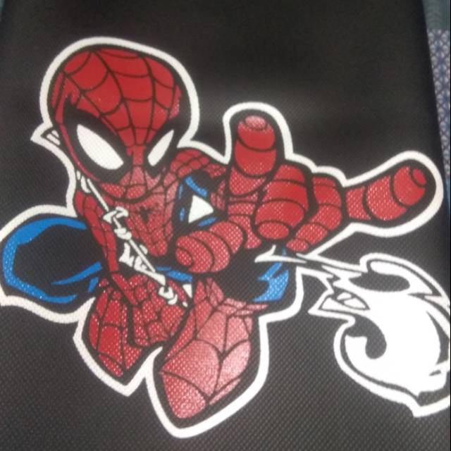 Jok Motor / sarung jok / kulit jok motiv Spiderman