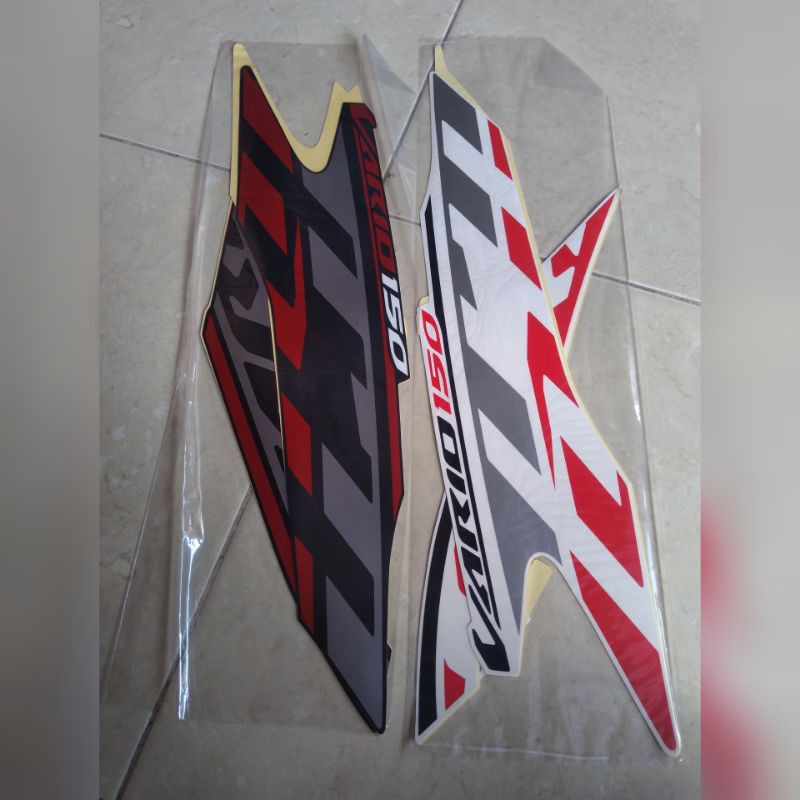 STIKER STRIPING LES BODY MOTOR HONDA NEW VARIO 150 2020 2021 PUTIH DAN MERAH ORIGINAL