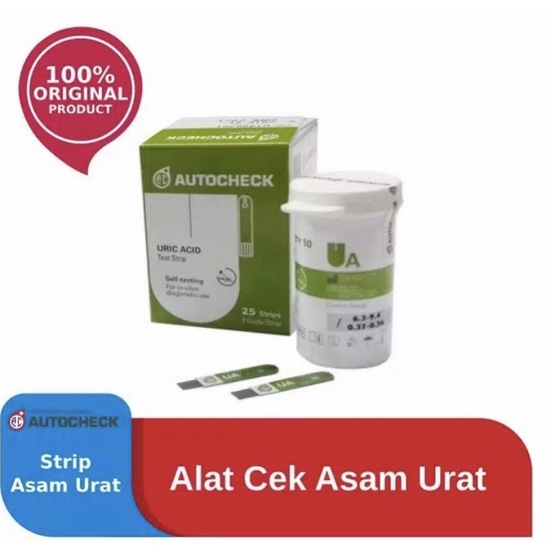 Strip AUTOCHECK Asam Urat / Uric Acid Strip isi 25