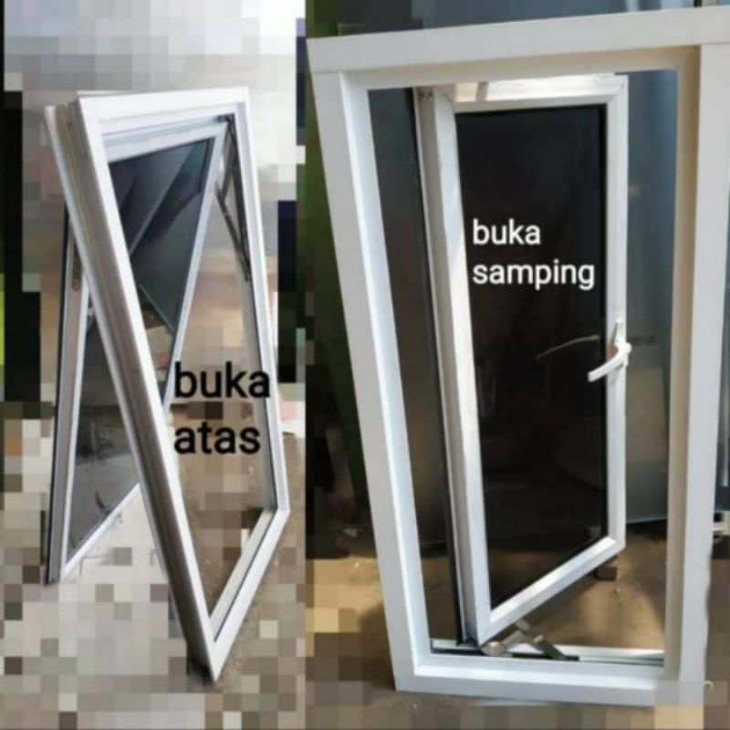 Jual JENDELA ALUMINIUM ALEXINDO KACA BOVEN BOUVEN 60X80 | Shopee Indonesia