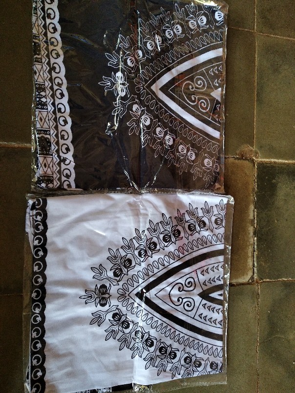 Kaos Etnik Dashiki Bohemian Style All Size Pria Wanita Warna Hitam-putih [limited]