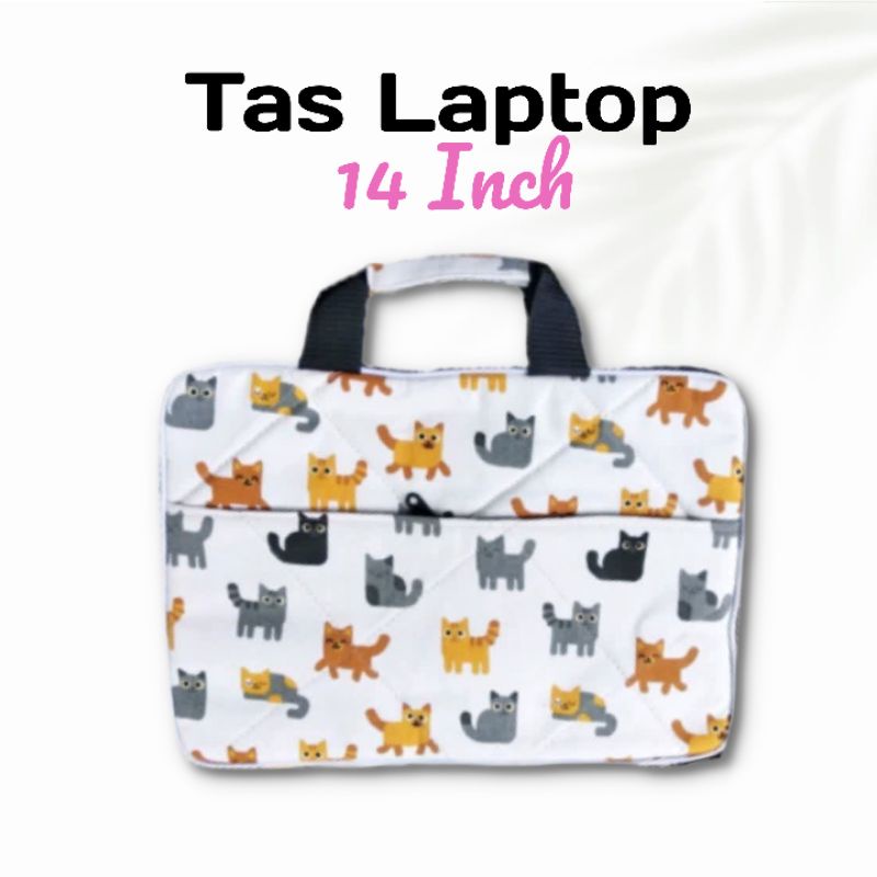 Tas Laptop Wanita Jinjing 14 Inch Asus Acer Lenovo HP/Tas Laptop Kanvas Murah