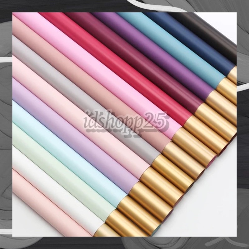 

KERTAS BUNGA CELLOPHANE KERTAS BUNGA FLOWER WRAPING GOLD BICOLOR