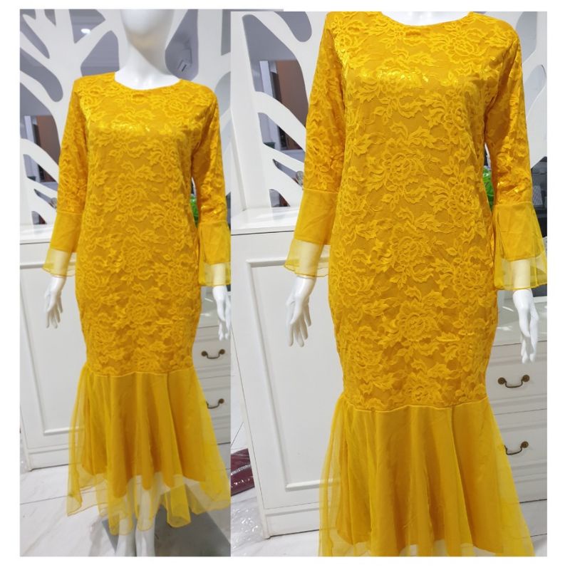 Dress Duyung Wanita/Dress Kunig/Dress Duyung Ungu