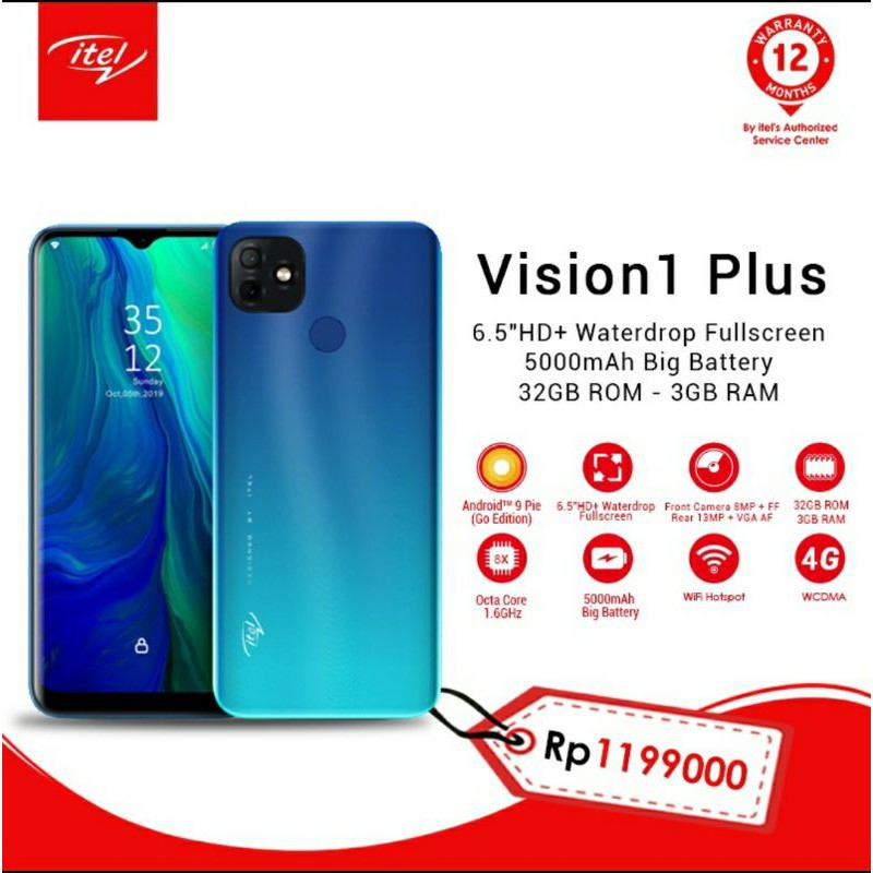 ITEL Vision 1 Plus 3/32 Garansi Resmi