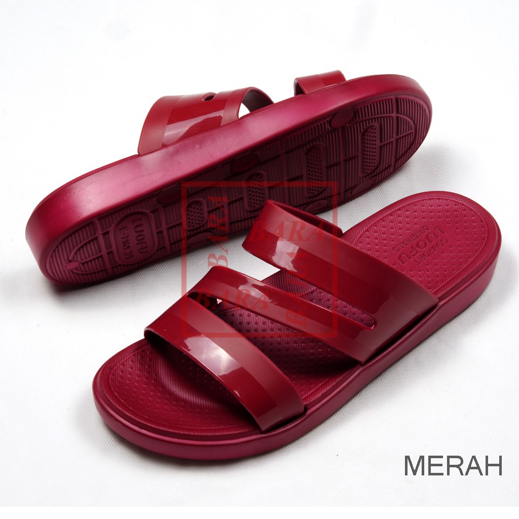 Luofu Sandal Jelly Karet Wanita Kokop Z E7169 (J5-J6)-5