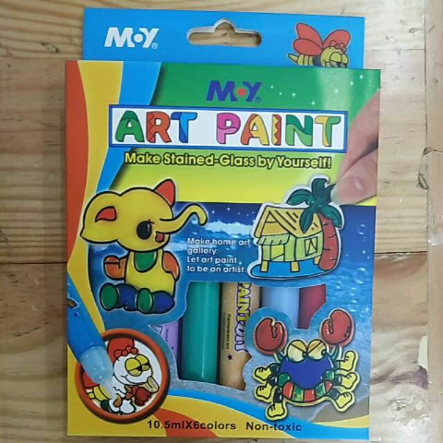 

MOY-802 Art Paint NON TOXIC Transparan Glue Set 6 Color. Cocok untuk anak 3+ belajar berkarya seni