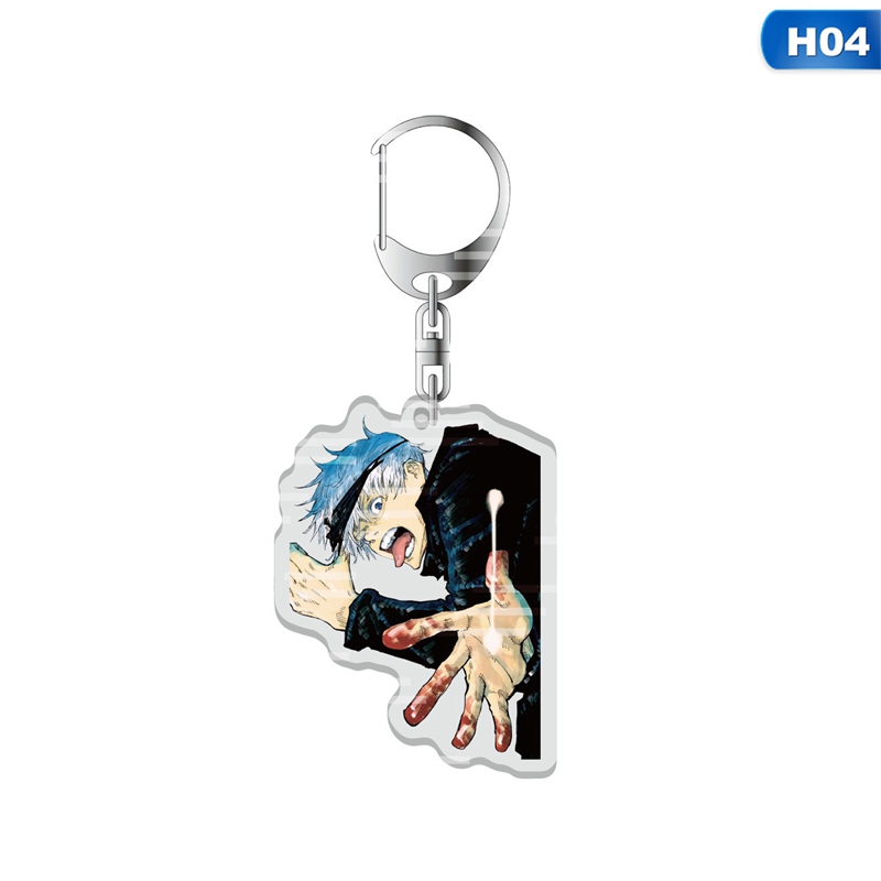 Jujutsu Kaisen Keychain Acrylic Two Side Key Ring Keyring Kugisaki Nobara Gojo Satoru Pendant Anime