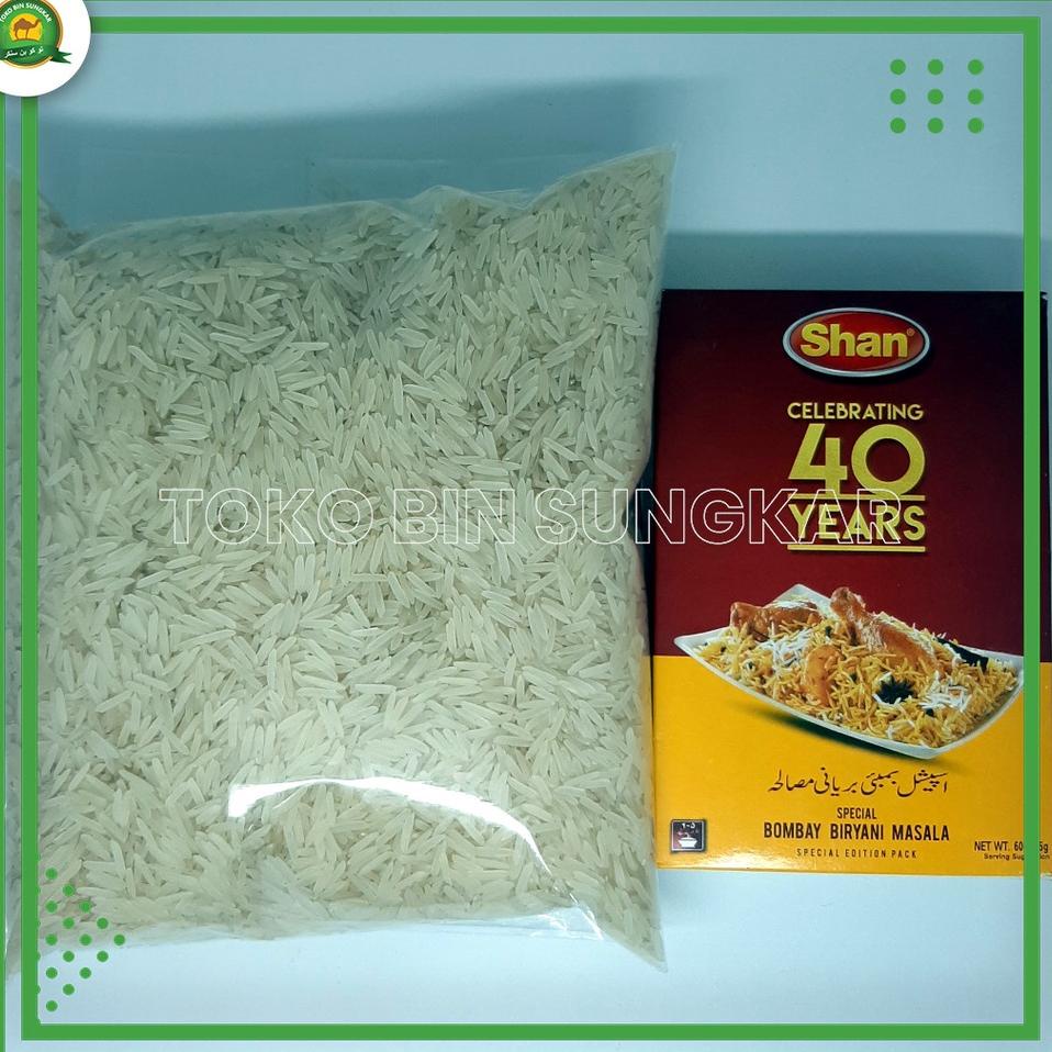

VCR% PAKET BASMATI 1 KG + BUMBU INSTAN BOMBAY BRIYANI SHAN 1 Harga Spesial