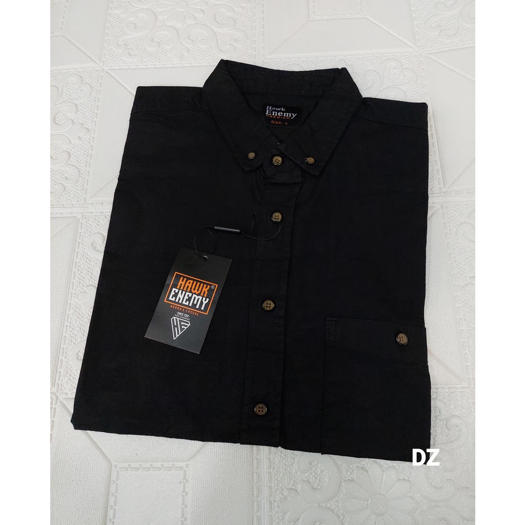 Kemeja Hawk enemy Polos Pendek M sampai XXXXL