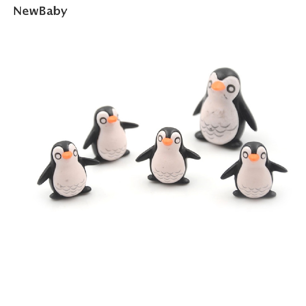 Newbaby 5Pcs Miniatur Pinguin DIY Untuk Dekorasi Rumah Boneka