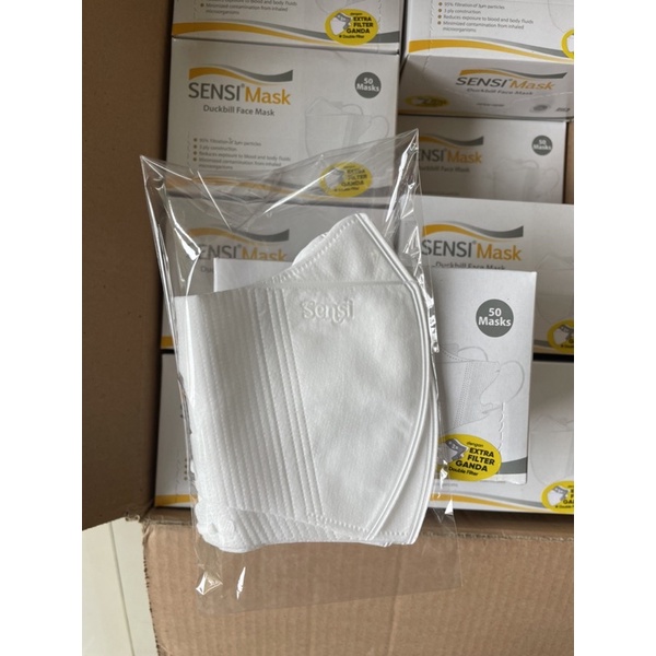 masker sensi duckbil repack/ Sensi Convex Kemasan 5pcs repacking/ sensi kn96 repacking/ eceran maske