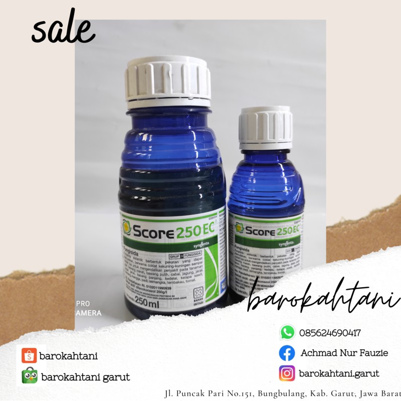 FUNGISIDA + ZPT SCORE 250EC 250ML, FUNGISIDA SISTEMIK