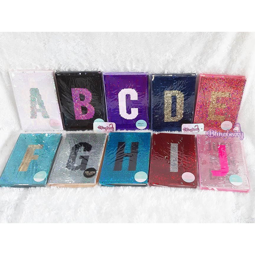 

Notebook / Buku agenda / Diari / Diary / Sequin Alphabet (abjad)