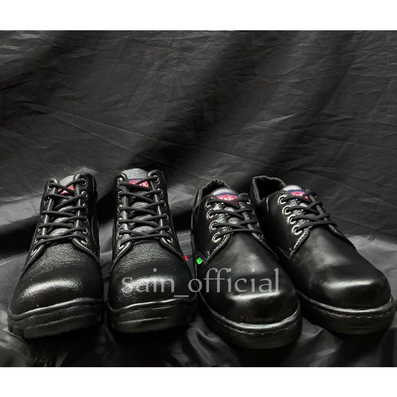 (New Promo)Safety Kickers Boots Pria Sepatu Safety Pria Kulit