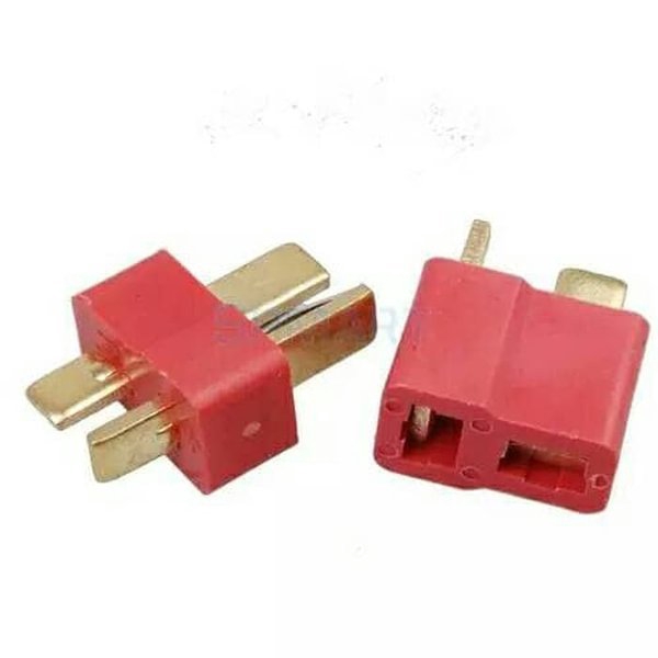 T Plug Fireproof Connectors for Lipo RC Power Supply Male Female set