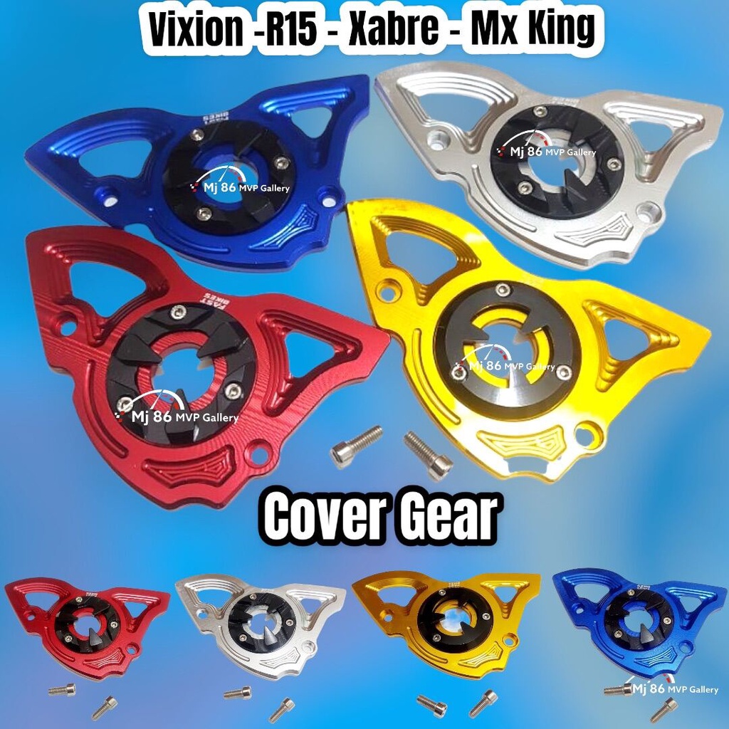 Cover Gear Depan Vixion Xabre R15 v3 R15 V2 Mx king Full Cnc Merek Fastbikes And Bad