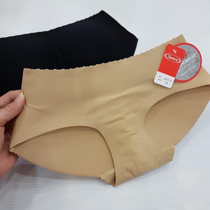 CD BUSA PANTAT SOREX BA016 - CD BUSA PENGANGKAT BOKONGMODEL SEGITIGA BAHAN SEAMLESS SIZE S M L XL - CD BOOTY SPONGE PANTS UNTUK PANTAT - ARA98STORE