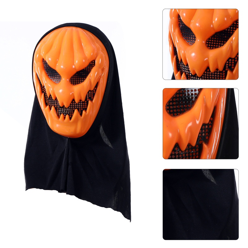 Zzz Topi Turban Model Labu Halloween Warna Oranye