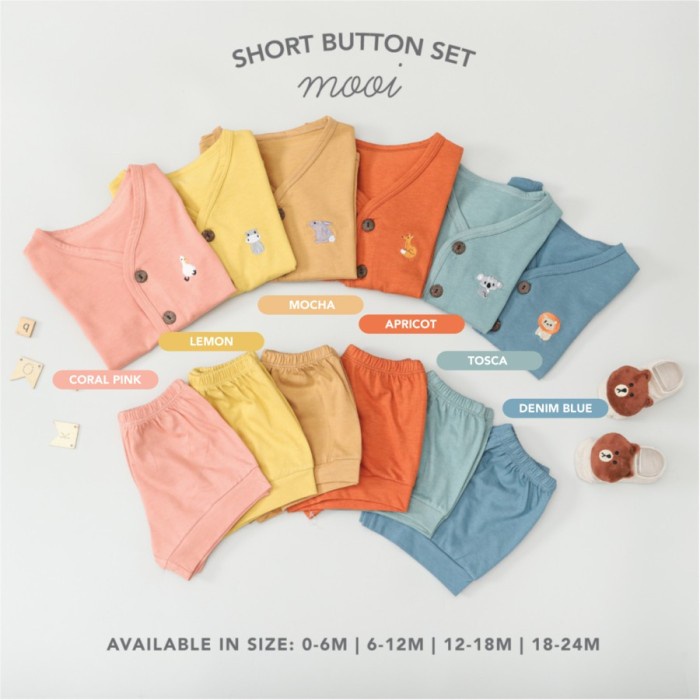 Mooi Short Button Set