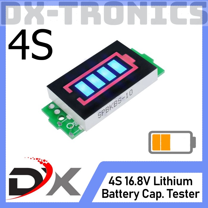 4S 16.8V Lithium Battery Capacity Tester Indicator LED Power Level