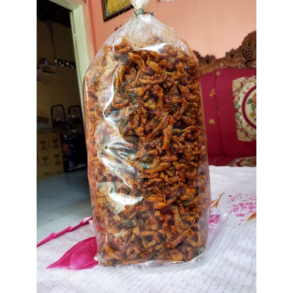 

usus crispy pedas kemasan 2kg
