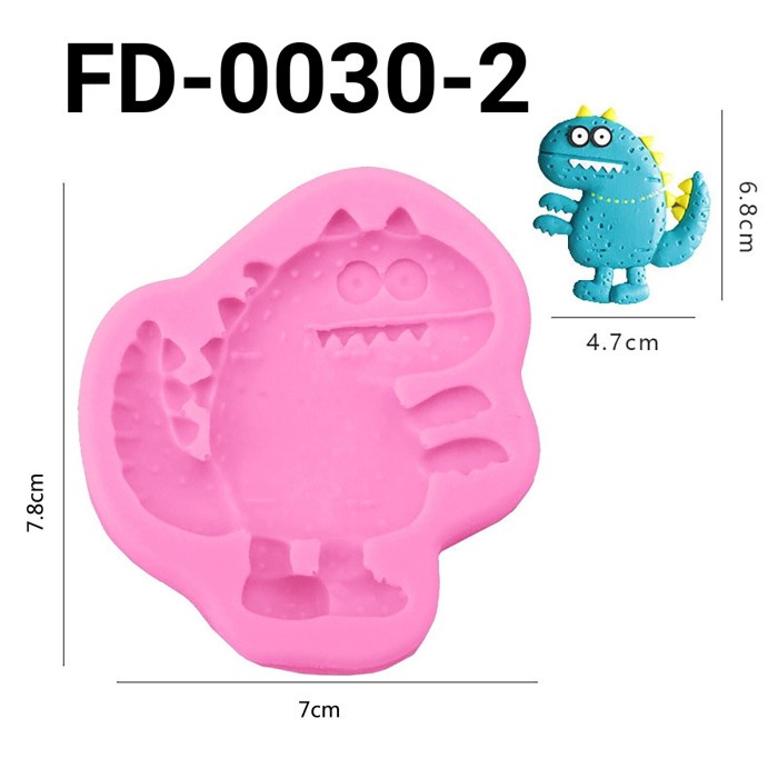 

GR-FD-0030 CETAKAN SILIKON COKLAT PUDING FONDANT DINOSAURUS HEMAT