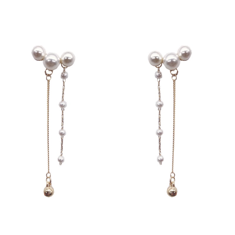 Anting Mutiara Berpohon Elegan ladies simple fashion Korea