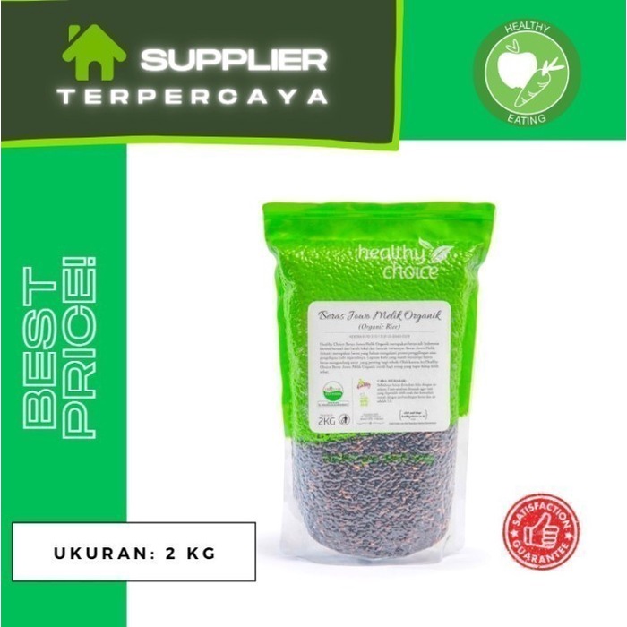 

Healthy Choice Beras Hitam Jowo Melik Organik 2 kg | Organic Rice