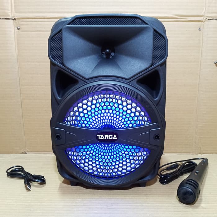 speaker aktif portable bluetooth targa t8 2 speker aktiv portabel 8 inch