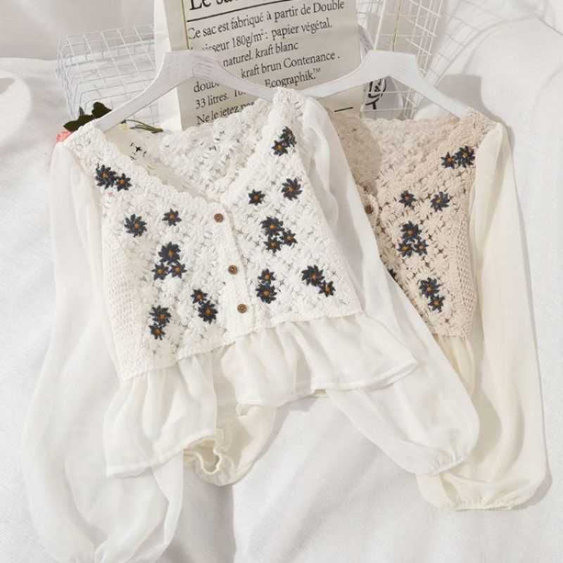 Elle Blouse Rajut Korea