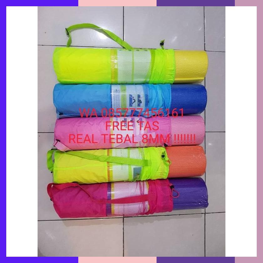 Matras Yoga 8Mm / Matras Yoga Tebal / Matras Yogamat